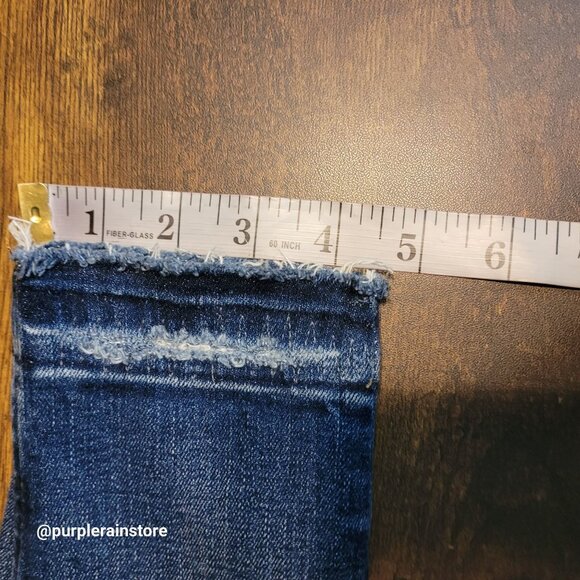 Madewell Jeans 28 Skinny 9" High Rise York Wash K1868 Tummy Control Raw Hem - Picture 11 of 12